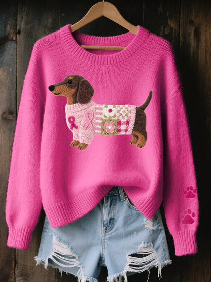 ROSSELLA | Dachshund Motif Knit Jumper