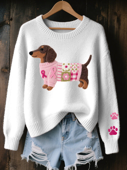 ROSSELLA | Dachshund Motif Knit Jumper