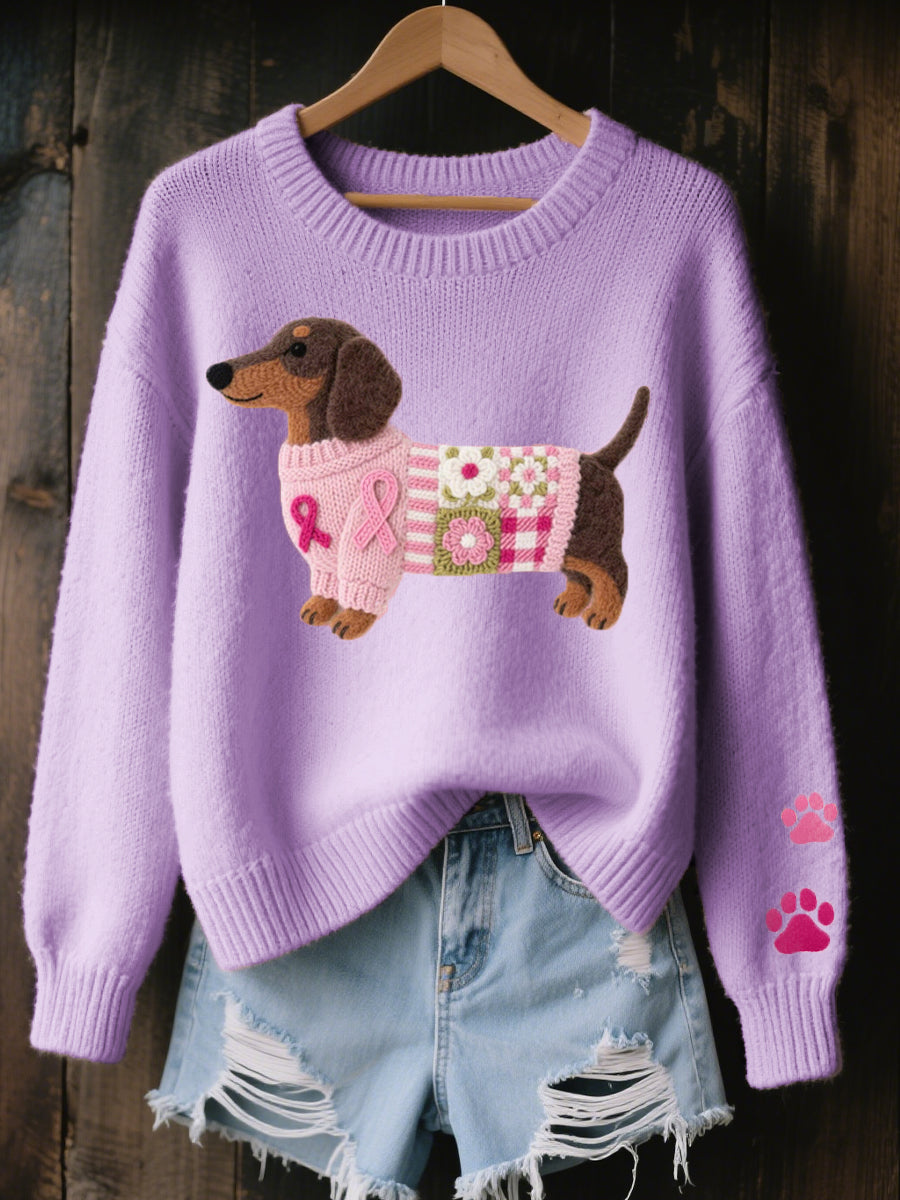 ROSSELLA | Dachshund Motif Knit Jumper