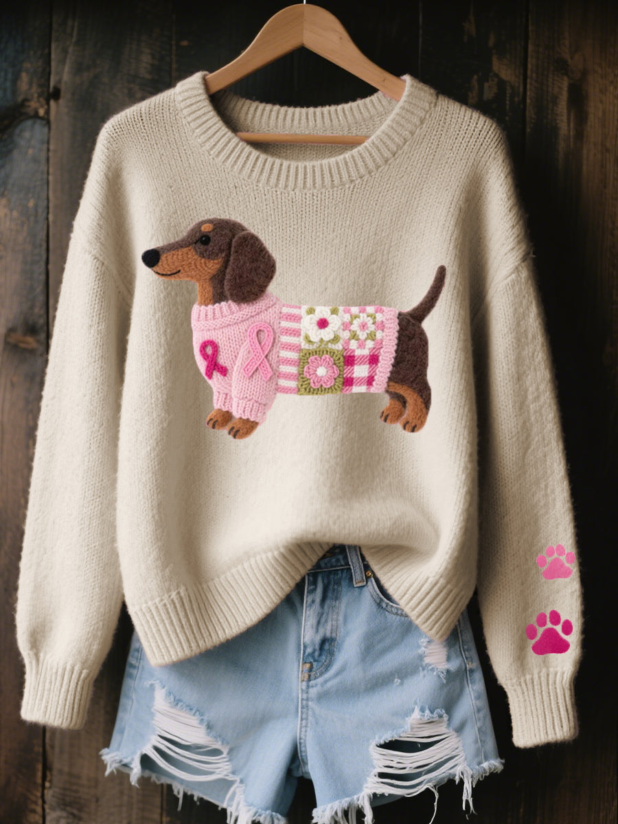 ROSSELLA | Dachshund Motif Knit Jumper